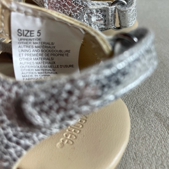 Toddler Metallic Star Cut Out Gladiator Sandals Gymboree Size 5 - Picture 8 of 8